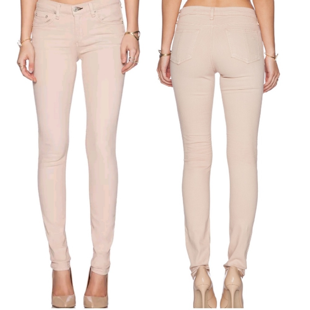SOLD💥RAG & BONE Distressed Blush Pink Skinny 28